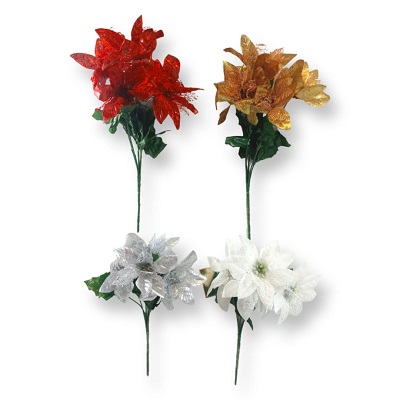 RAMO DE PASCUAS CON BRILLANTINA 32 CM