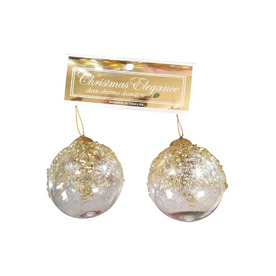 BOMBAS NAVIDEÑAS VARIOS DISEÑOS 6 CM