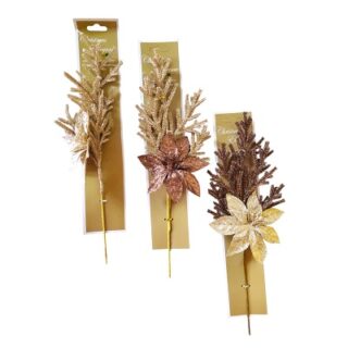 FLOR NAVIDEÑAS DECORACION 45 CM