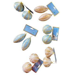 BOMBAS NAVIDEÑAS VARIOS DISEÑOS 6 CM