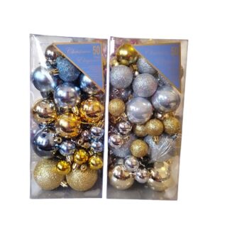 SET DE BOMBAS NAVIDEÑAS 50 PC VARIOS DISEÑOS