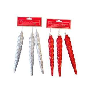 ADORNOS NAVIDEÑOS 3 PC VARIOS COLORES 19 CM