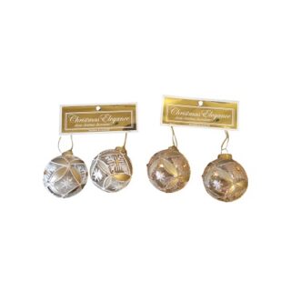 BOMBAS NAVIDEÑAS 3 PC VARIOS DISEÑO 6 CM