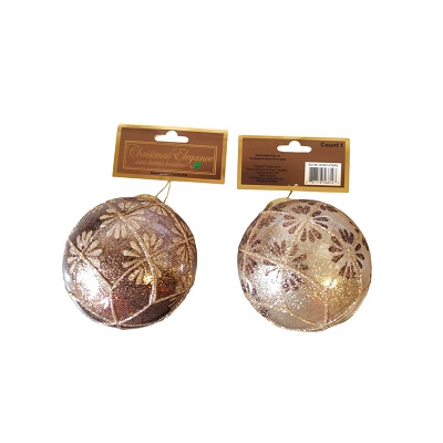 BOMBAS NAVIDEÑAS VARIOS DISEÑOS 10 CM