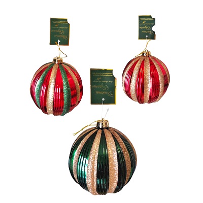 BOMBA NAVIDEÑA VARIOS DISEÑOS 16 CM