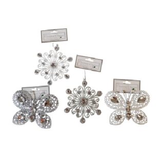 MARIPOSAS NAVIDEÑAS DECORATIVAS 17 CM