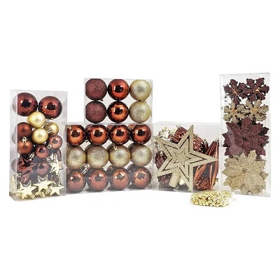 BOMBAS NAVIDEÑAS SURTIDAS Y ADORNOS 129 PC
