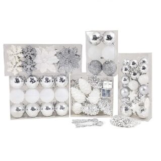 BOMBAS NAVIDEÑAS SURTIDAS Y ADORNOS 129 PC