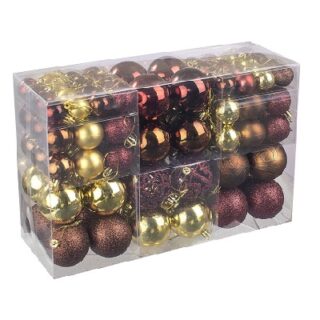 BOMBAS NAVIDEÑAS SURTIDAS Y ADORNOS 100 PC