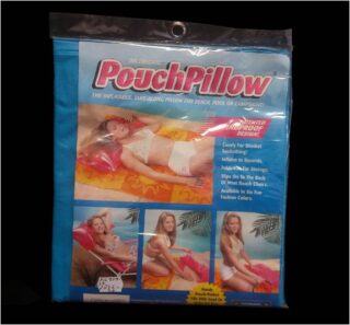 ALMOHADA DE PLAYA INFLABLE AZUL