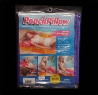 ALMOHADA DE PLAYA INFLABLE MORADA