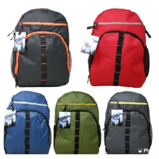 MOCHILA PARA NIÑO COLORES SURTIDOS 44X30X13.5CM