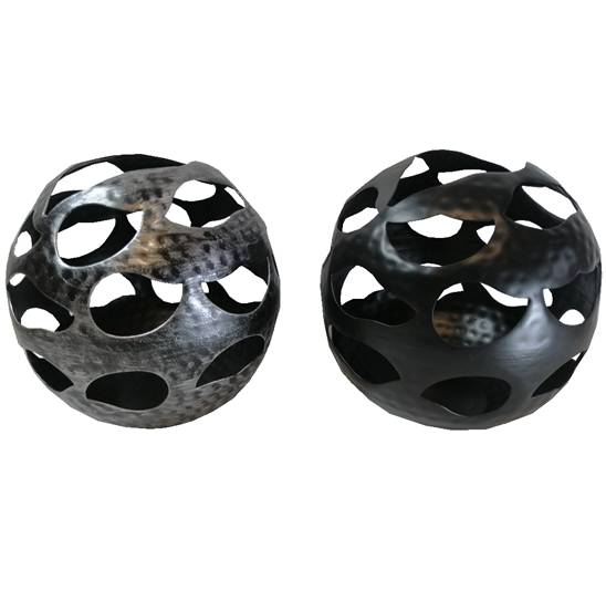 CANDELERO DE METAL 20x20 CM TUTTO CASA UNA PIEZA