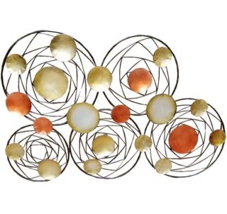 ADORNO PARA PARED DE METAL 58x88 CM TUTTO CASA