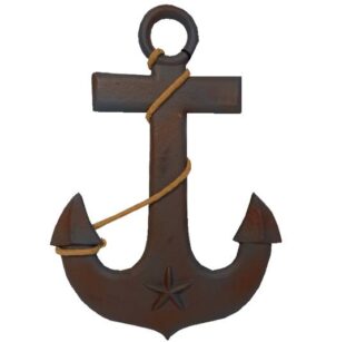 ADORNO PARA PARED ANCLA DE METAL 24x34 CM TUTTO CASA