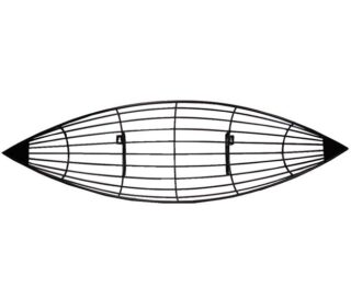 ADORNO DE METAL PARA PARED 100x30x14 CM TUTTO CASA