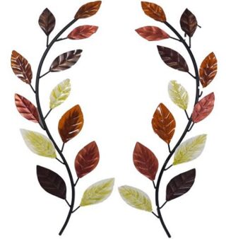 SET DE ADORNO DE METAL 2 PC 60 CM TUTTO CASA