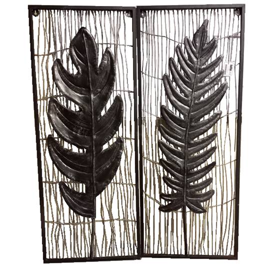 ADORNO PARA PARED 2 PC 98x39 CM TUTTO CASA