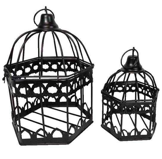 SET DE JAULAS PARA AVES 2 PC 40x22 CM Y 30x16 CM TUTTO CASA