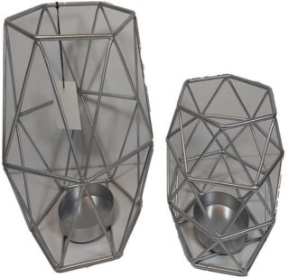 SET DE CANDELEROS 2 PC 15x20 CM 12x15 CM TUTTO CASA