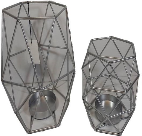 SET DE CANDELEROS 2 PC 15x20 CM 12x15 CM TUTTO CASA