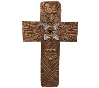 CRUZ DECORATIVA DE METAL 35x22 CM TUTTO CASA