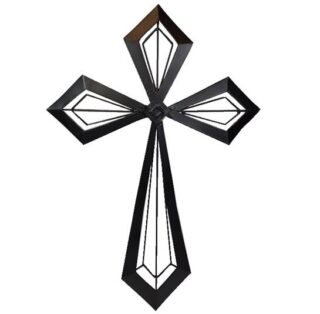 ADORNO DE METAL CRUZ 40x28 CM TUTTO CASA