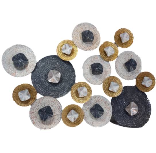 CIRCULOS DECORATIVOS DE METAL 95 CM TUTTO CASA