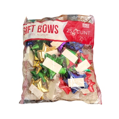 MOÑOS NAVIDEÑOS 25 PC DIFERENTES COLORES