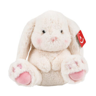 CONEJO DE PELUCHE COLOR CREMA 22 X 21 CM