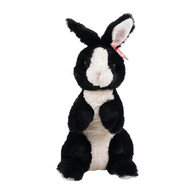 PELUCHE DE CONEJO COLOR NEGRO 30 X 13 CM