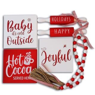 SET DE DECORACION NAVIDEÑA DE GRANJA