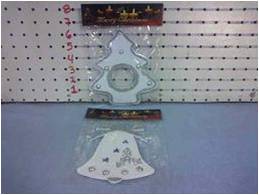 ADORNO NAVIDEÑO DE FOMY PARA COLGAR CON GLITTER