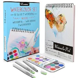 SET DE ACUARELAS 21 COLORES Y 3 PINCELES