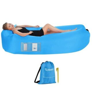 SILLA DE PLAYA INFLABLE AZUL