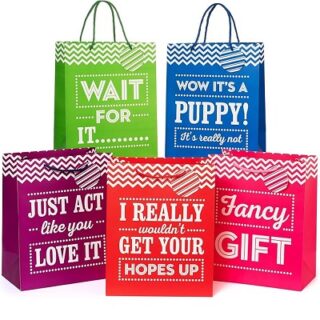 BOLSAS PARA REGALO DIVERTIDAS 33 X 26.5 CM DISEÑOS