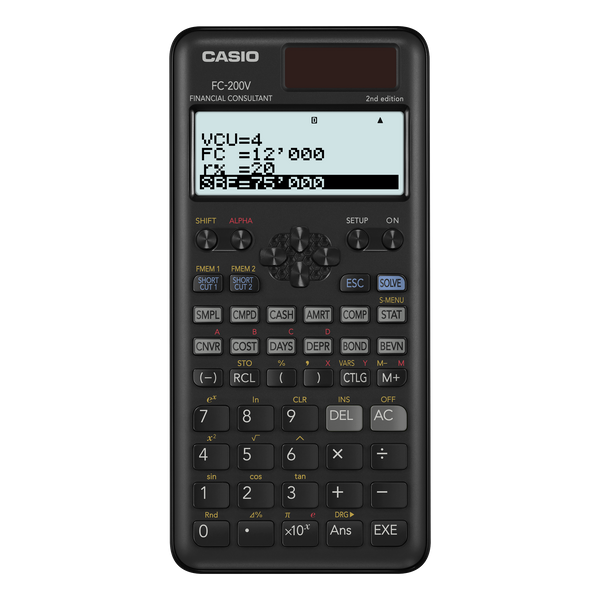 Calculadora Financiera Fc 200V 2 W Guatemala