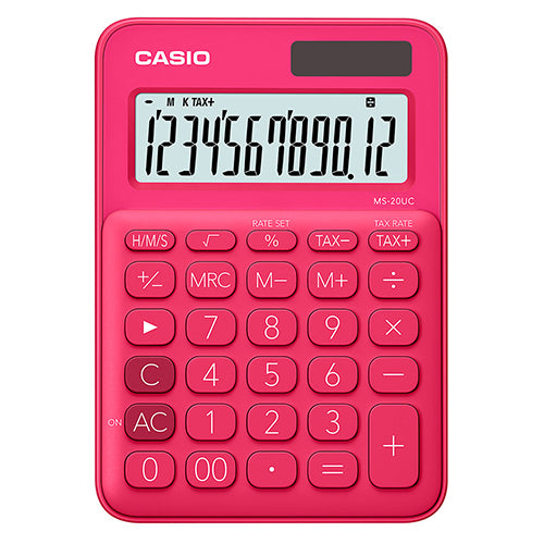 Calculadora Mini De Escritorio Casio Ms 20Uc Rd Guatemala
