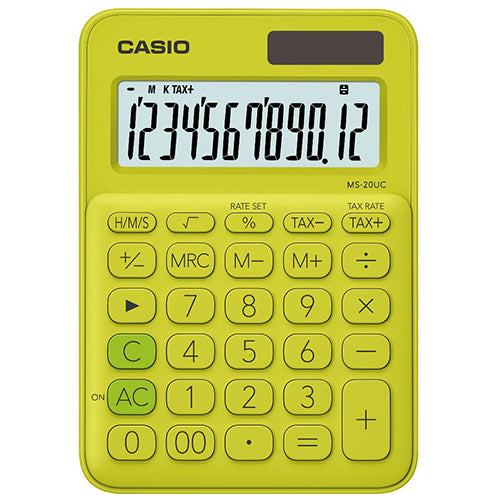 Calculadora Mini De Escritorio Casio Ms 20Uc Yg Guatemala