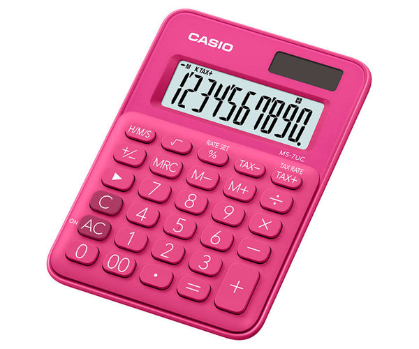 Calculadora Mini De Escritorio Casio Ms 7Uc Rd Guatemala