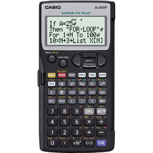 Calculadora Científica Programable Casio Fx 5800P Guatemala