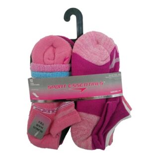 CALCETAS DE NIÑA TALLA 6-8 10 PARES -SPORT ESSENTIALS-