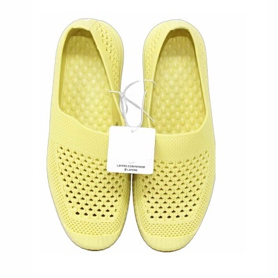 ZAPATO DE HULE PARA MUJER AMARILLO TALLA 6