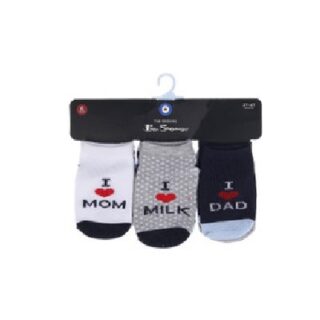 CALCETINES BEN SHERMAN PARA BEBE 6 PARES DE 0 A 12 MESES
