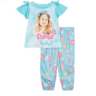 TRAJE PARA NIÑA PIJAMA DANCE LIKE NASTYA 4T