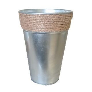 MACETA DE METAL 13 X 19 CM