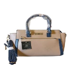 BOLSA PARA DAMA MARCA POLO COLOR GRIS 36 X 24 CM