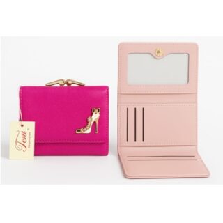 CARTERA DE DAMA DE CUERINA COLORES 11 CM