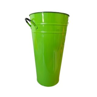 CUBETA DE METAL VERDE 33 X 17 CM