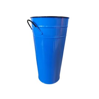 CUBETA DE METAL AZUL 23 X 12.5 CM